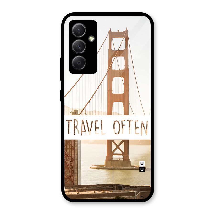 Travel Often Glass Back Case for Galaxy A34