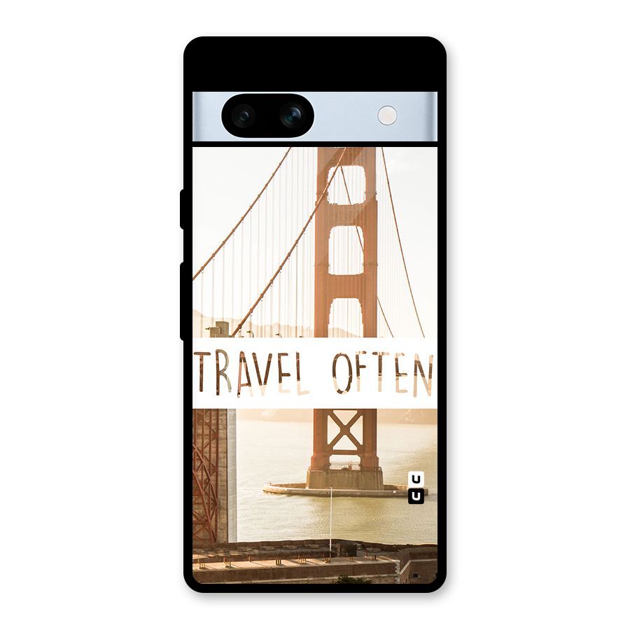 Travel Often Glass Back Case for Google Pixel 7a