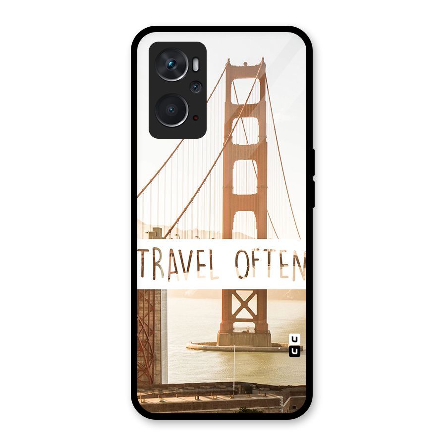 Travel Often Glass Back Case for Oppo K10 4G