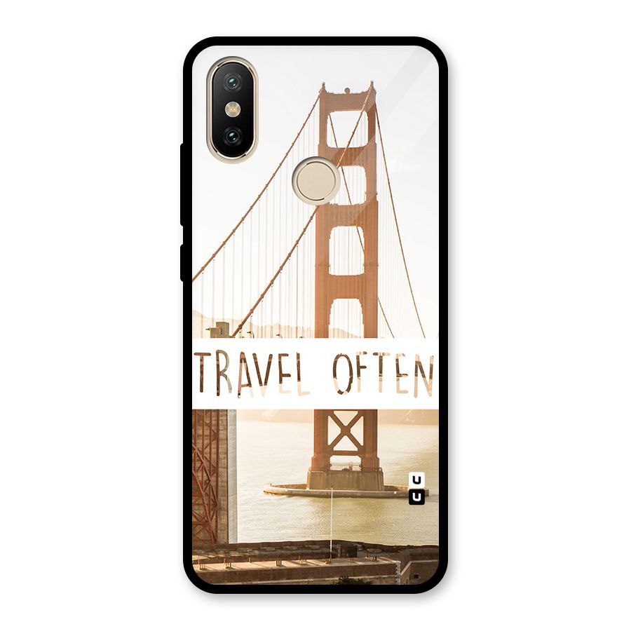 Travel Often Glass Back Case for Redmi A2
