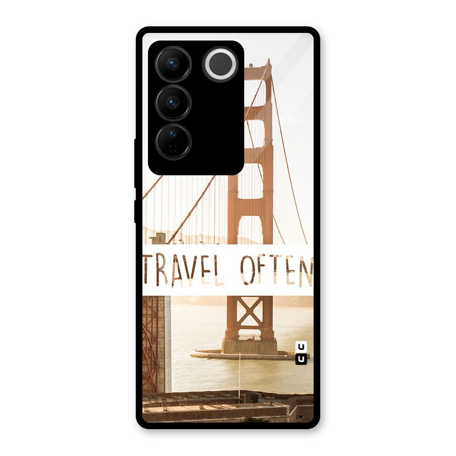 Travel Often Glass Back Case for Vivo V27