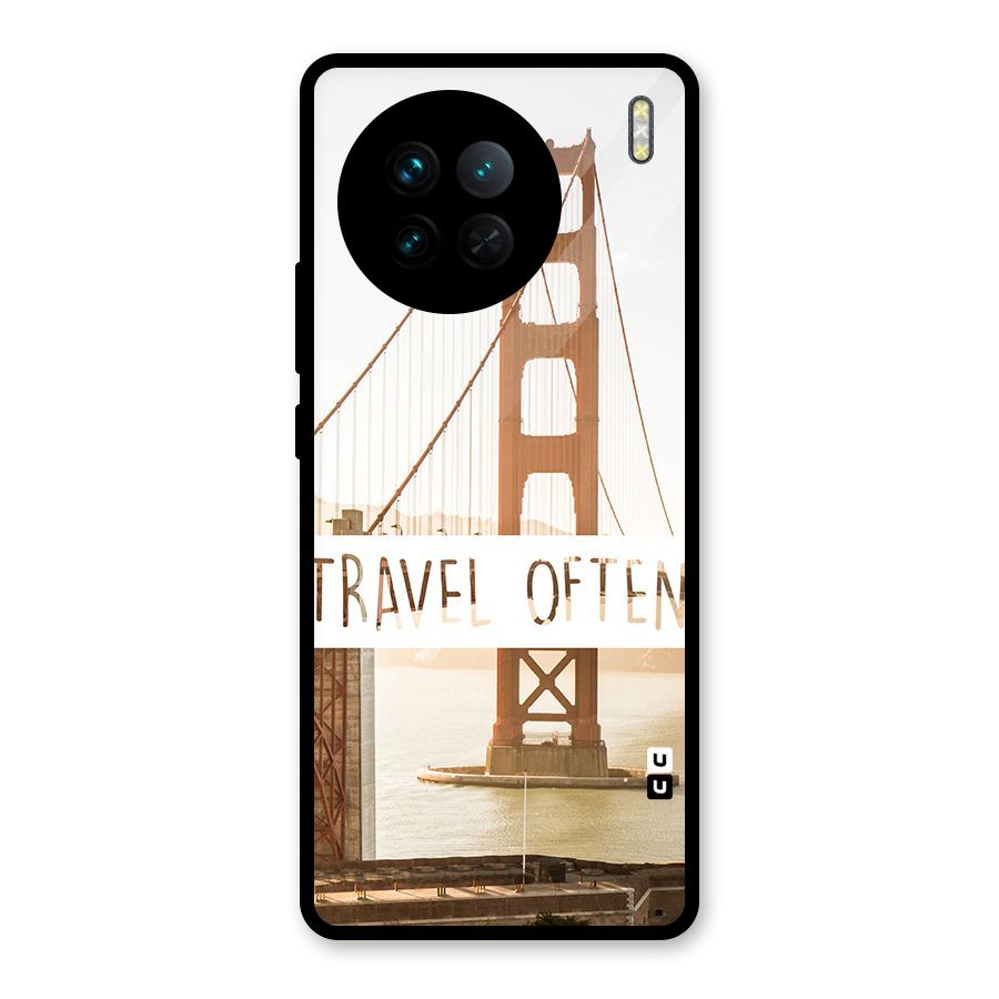 Travel Often Glass Back Case for Vivo X90
