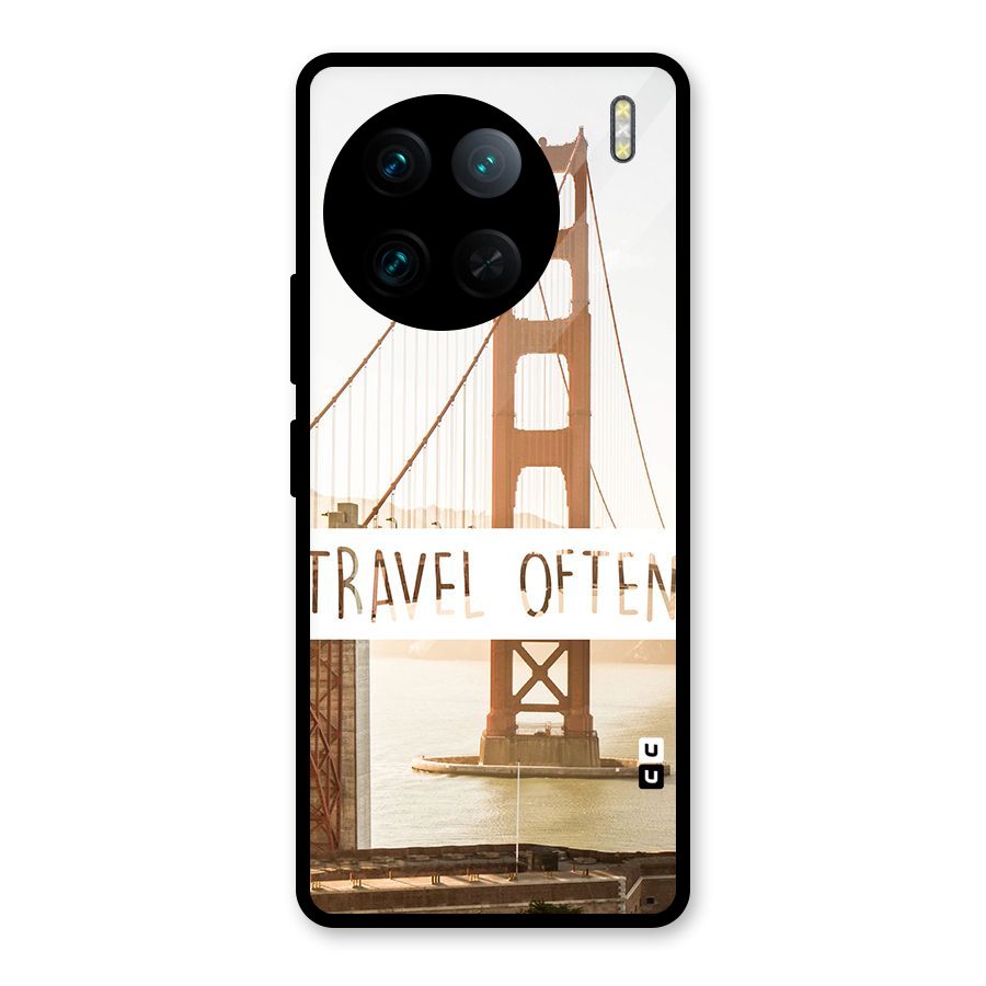 Travel Often Glass Back Case for Vivo X90 Pro