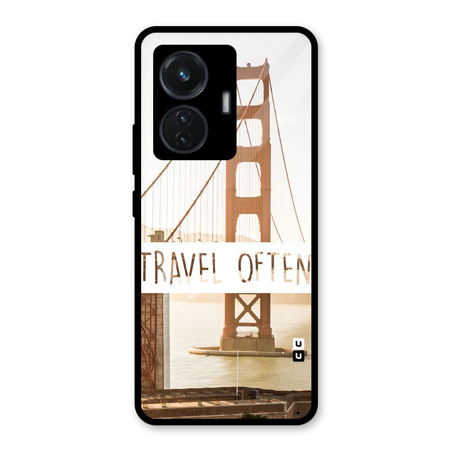 Travel Often Glass Back Case for iQOO Z6 44W