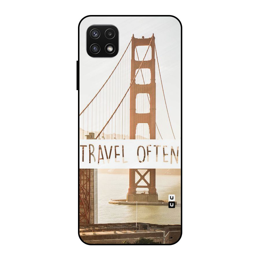 Travel Often Metal Back Case for Galaxy A22 5G