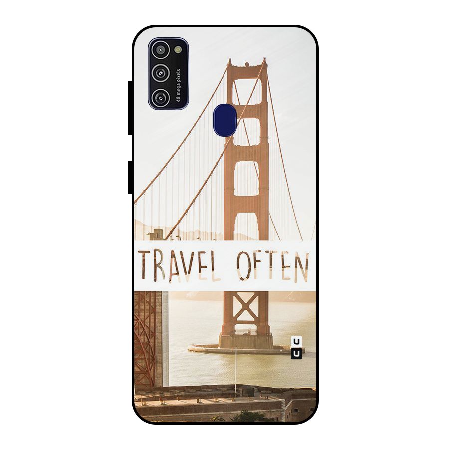 Travel Often Metal Back Case for Galaxy M21