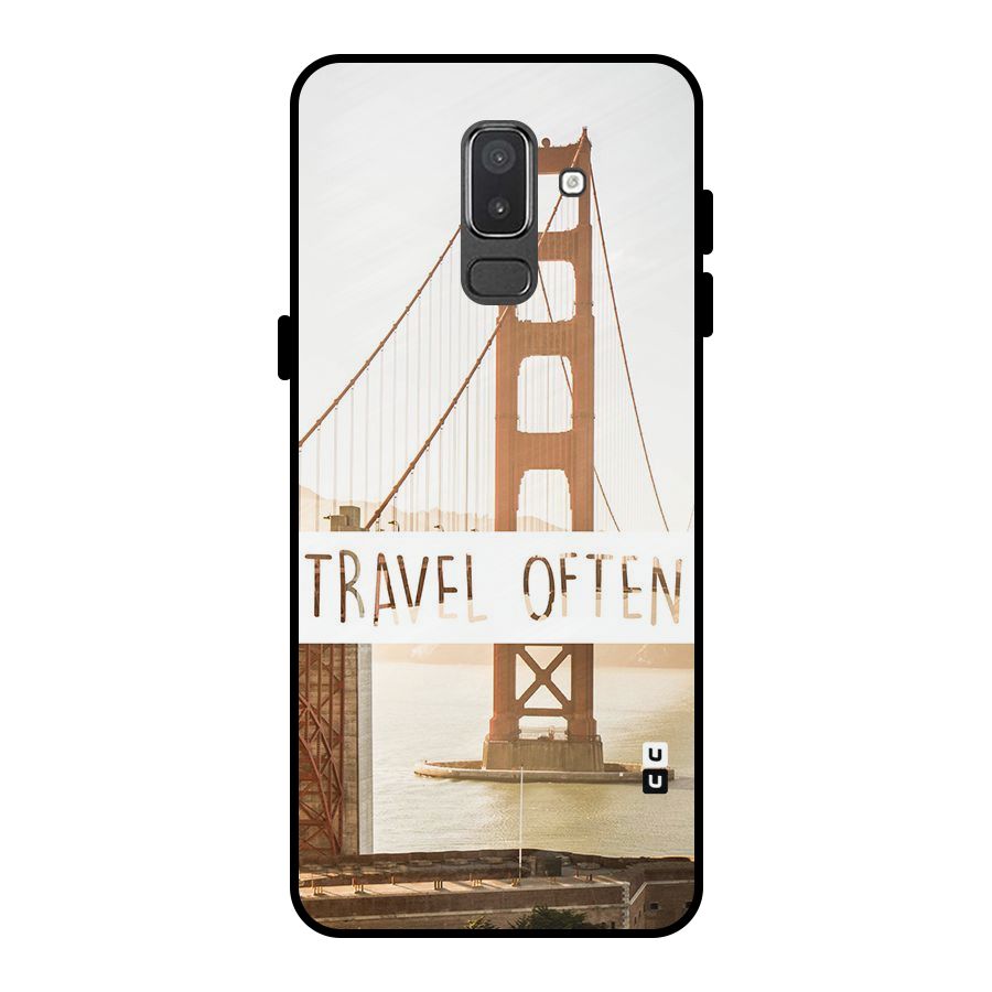 Travel Often Metal Back Case for Galaxy On8 (2018)
