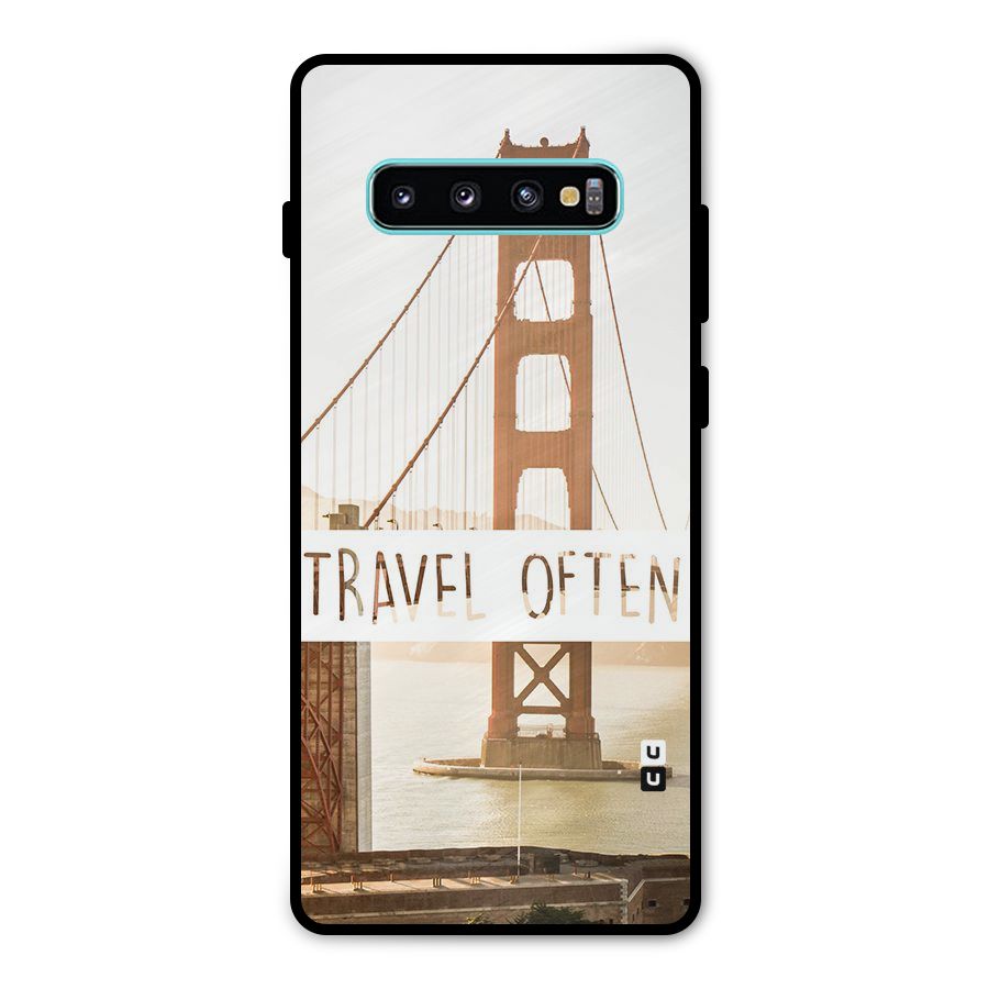 Travel Often Metal Back Case for Galaxy S10 Plus