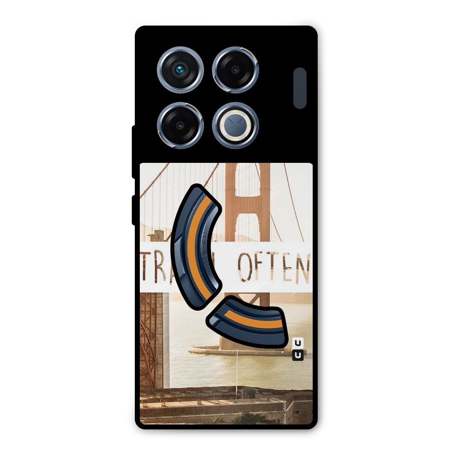 Travel Often Metal Back Case for Infinix GT 20 Pro