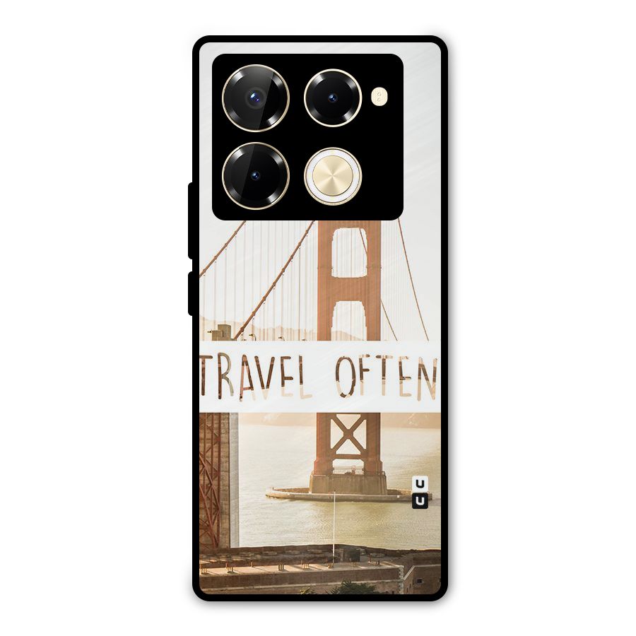 Travel Often Metal Back Case for Infinix Note 40 Pro