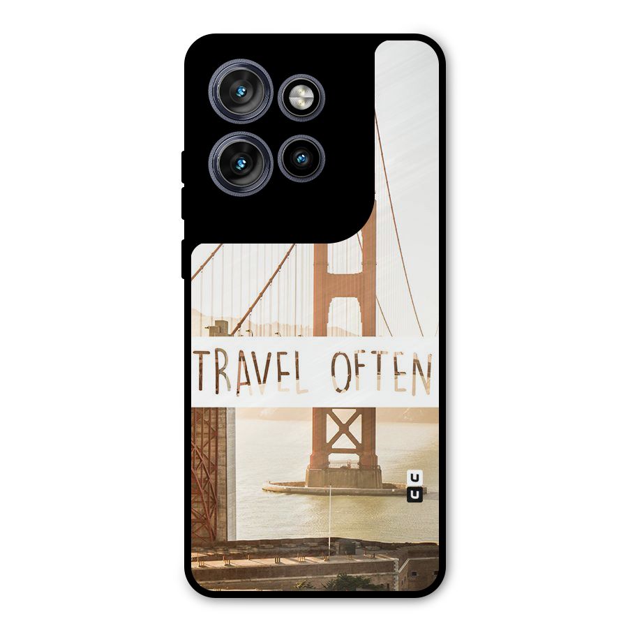 Travel Often Metal Back Case for Motorola Edge 50 Neo