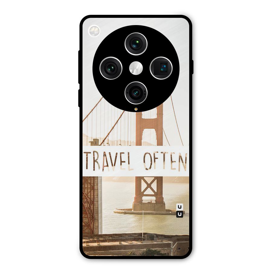 Travel Often Metal Back Case for Oppo Find X8 Pro
