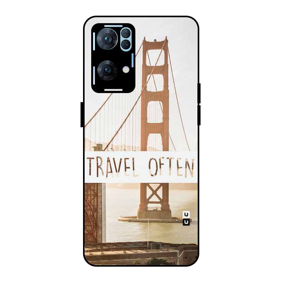 Travel Often Metal Back Case for Oppo Reno7 Pro 5G