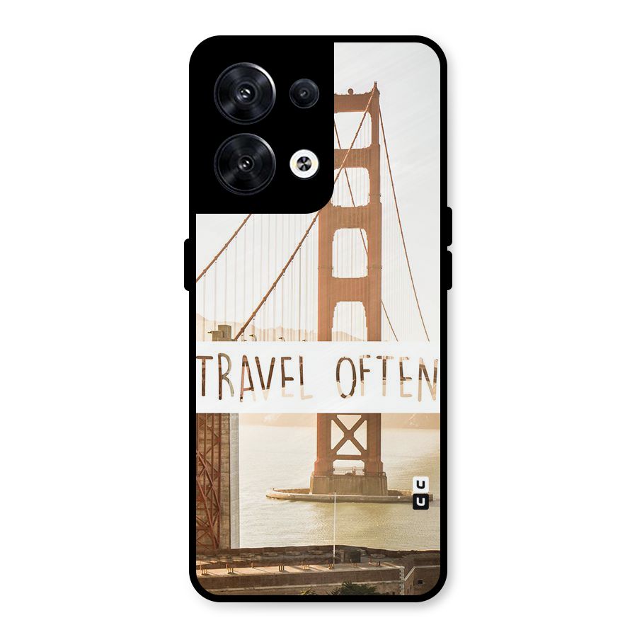 Travel Often Metal Back Case for Oppo Reno8 5G