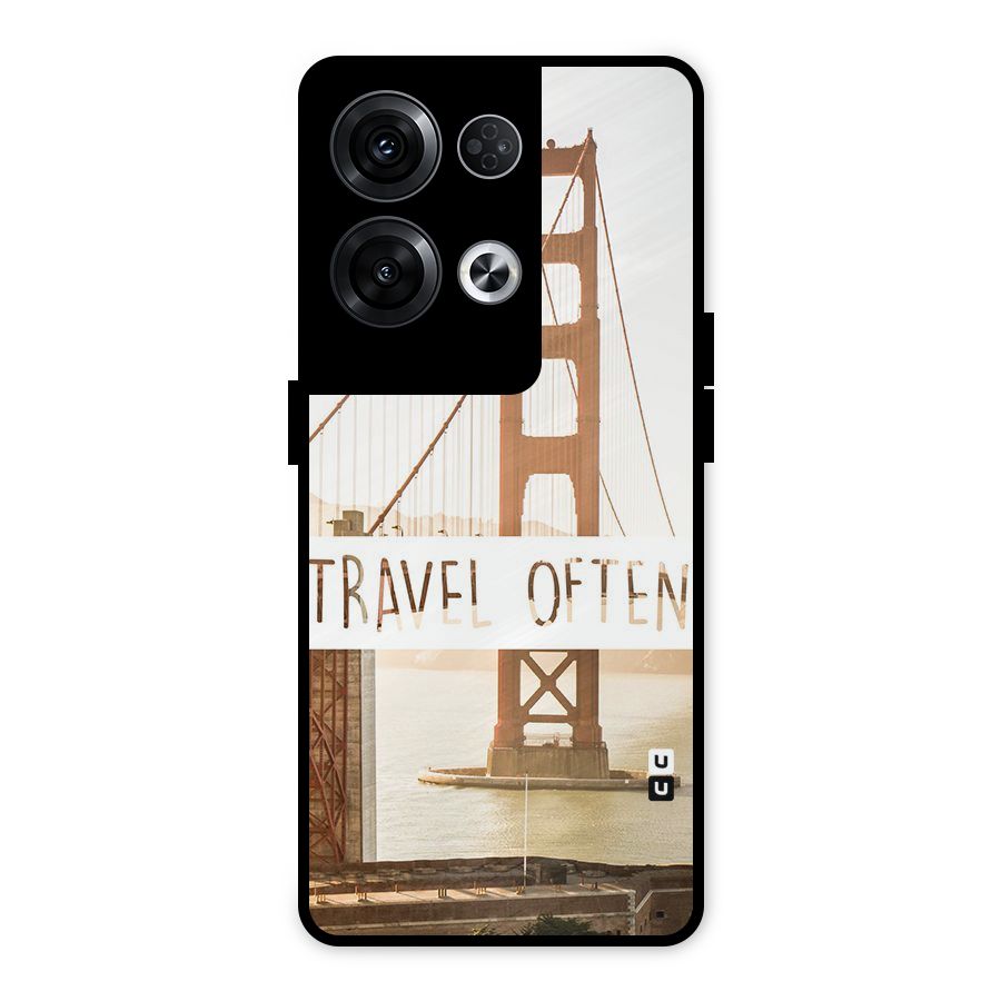 Travel Often Metal Back Case for Oppo Reno8 Pro 5G