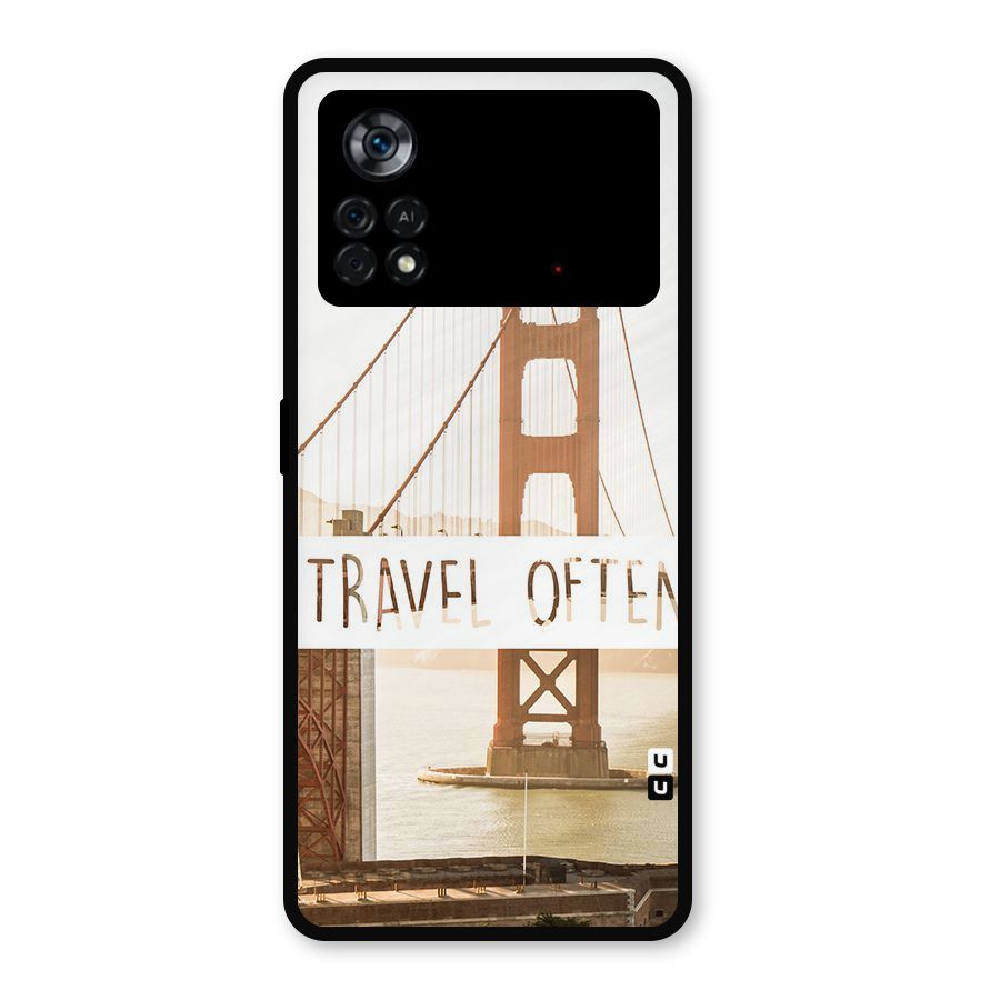 Travel Often Metal Back Case for Poco X4 Pro 5G