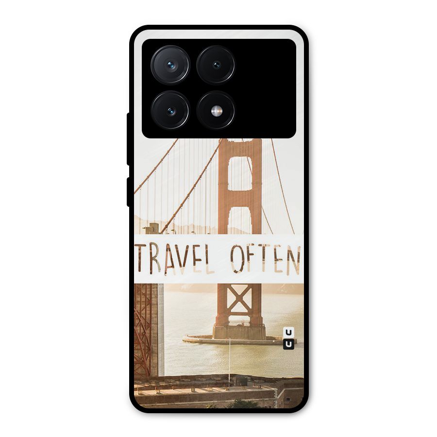 Travel Often Metal Back Case for Poco X6 Pro