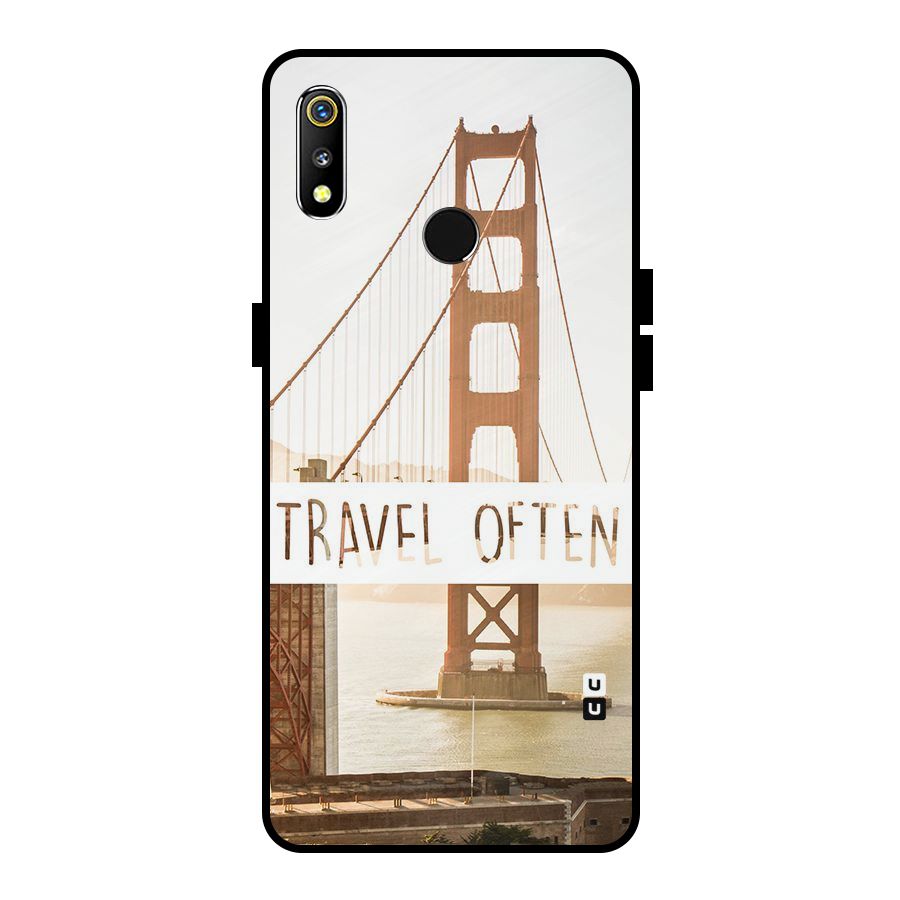 Travel Often Metal Back Case for Realme 3i