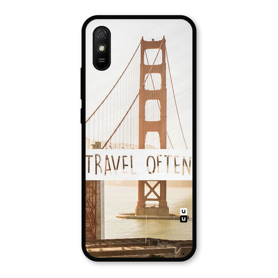 Travel Often Metal Back Case for Redmi 9a