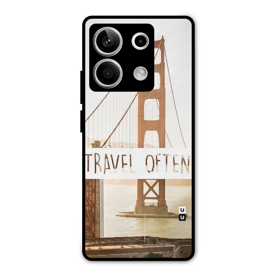 Travel Often Metal Back Case for Redmi Note 13 5G
