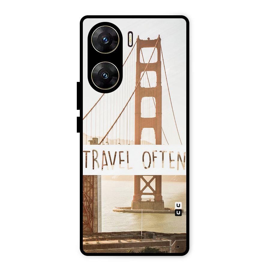 Travel Often Metal Back Case for Vivo V29e