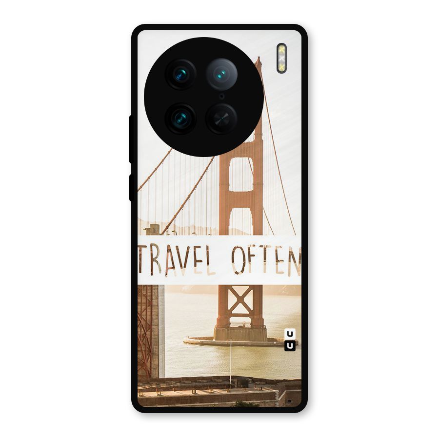 Travel Often Metal Back Case for Vivo X90 Pro