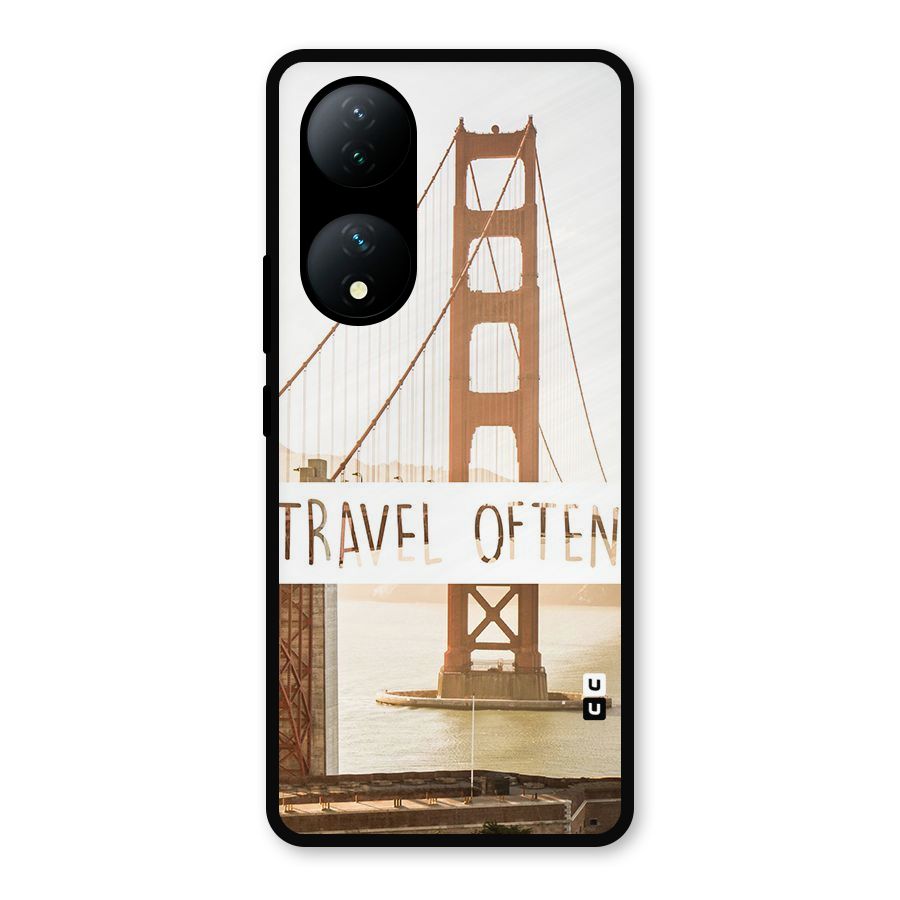 Travel Often Metal Back Case for Vivo Y100a