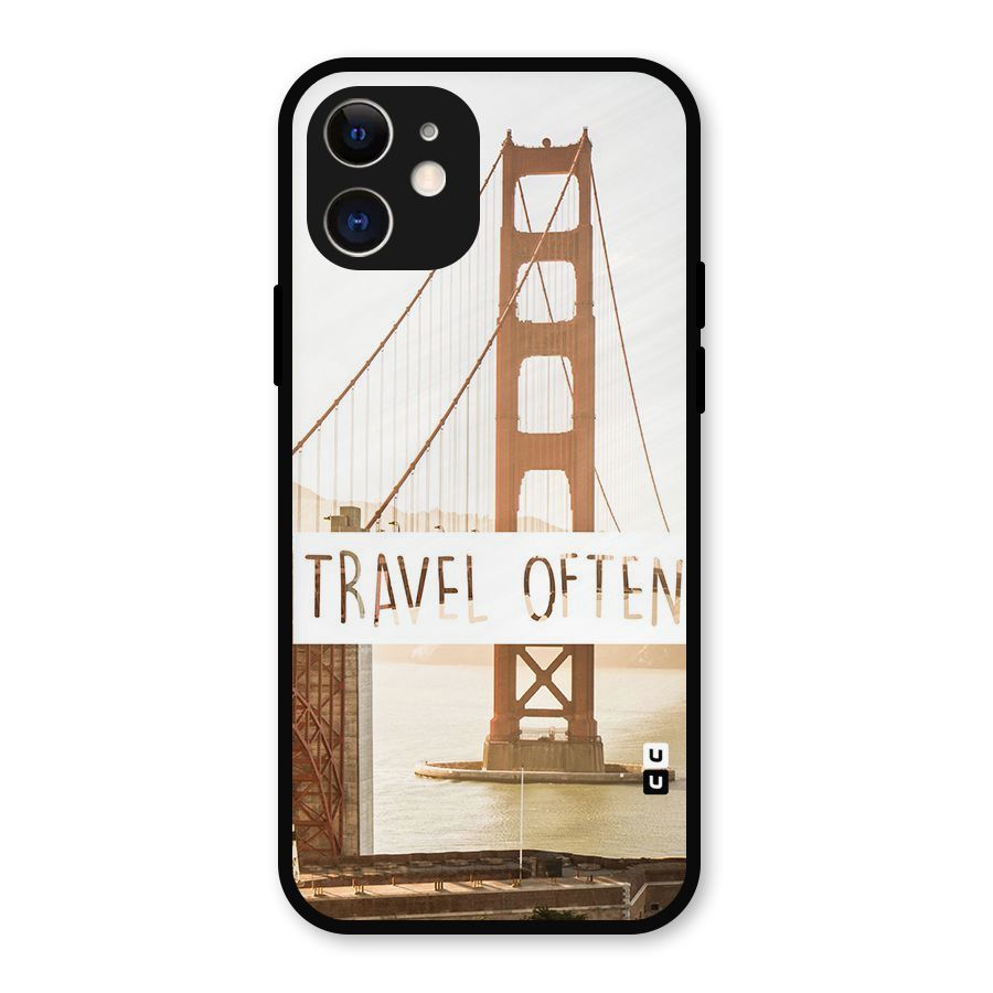 Travel Often Metal Back Case for iPhone 12