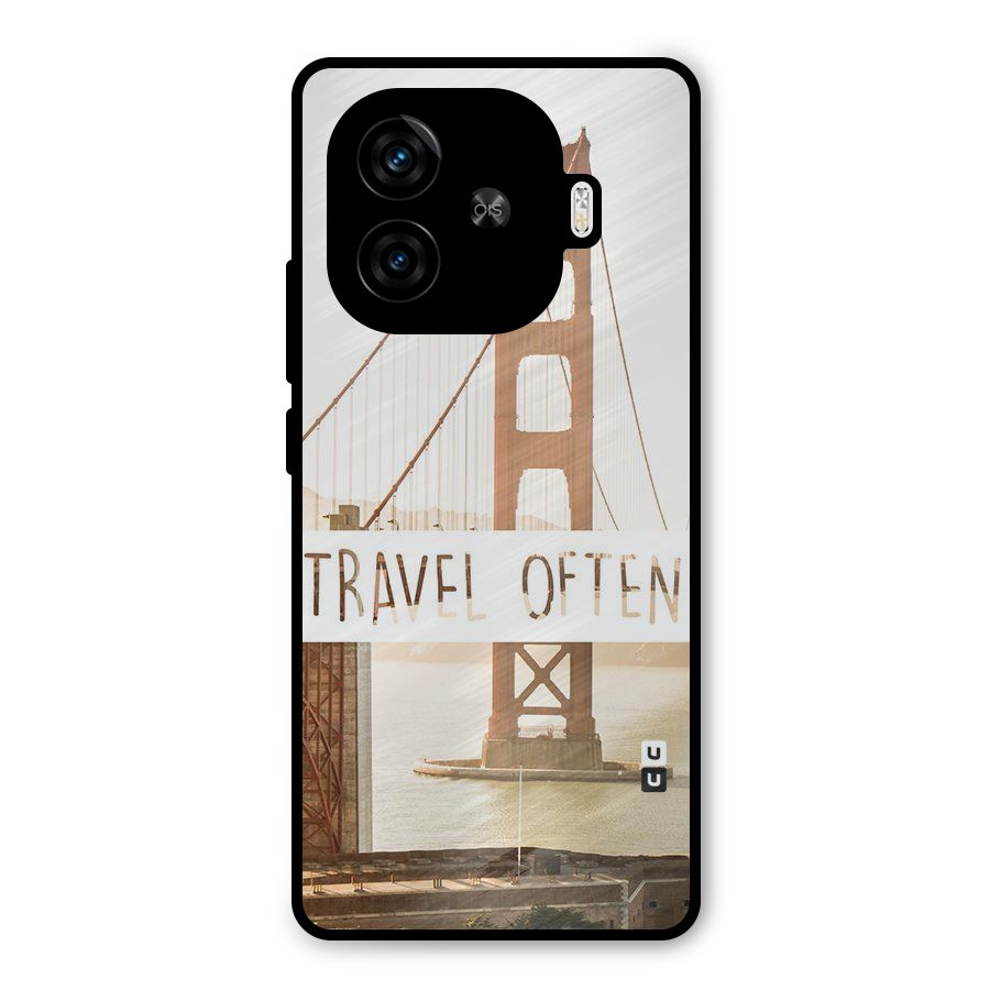 Travel Often Metal Back Case for iQOO Z9 Turbo