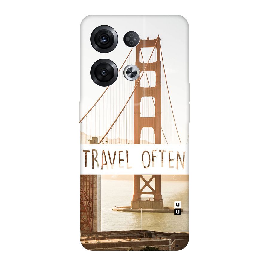 Travel Often Original Polycarbonate Back Case for Oppo Reno8 Pro 5G
