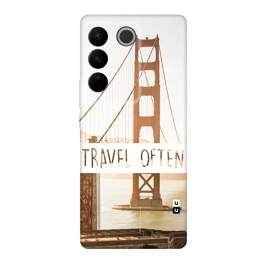 Travel Often Original Polycarbonate Back Case for Vivo V27