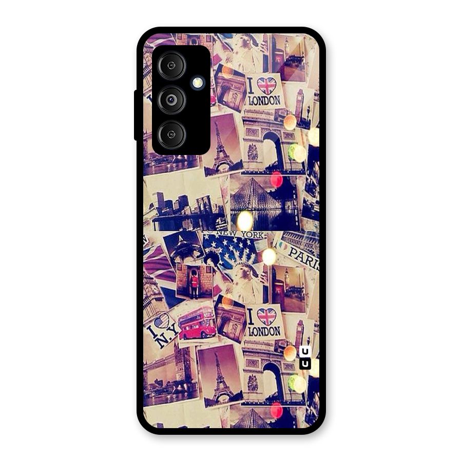 Travel Pictures Glass Back Case for Galaxy M14 5G