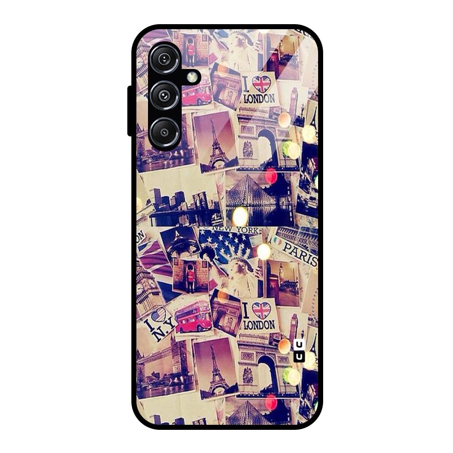 Travel Pictures Glass Back Case for Galaxy M34 5G