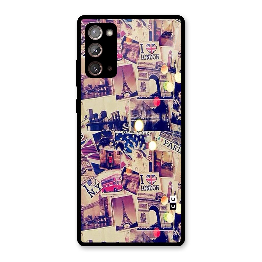 Travel Pictures Glass Back Case for Galaxy Note 20