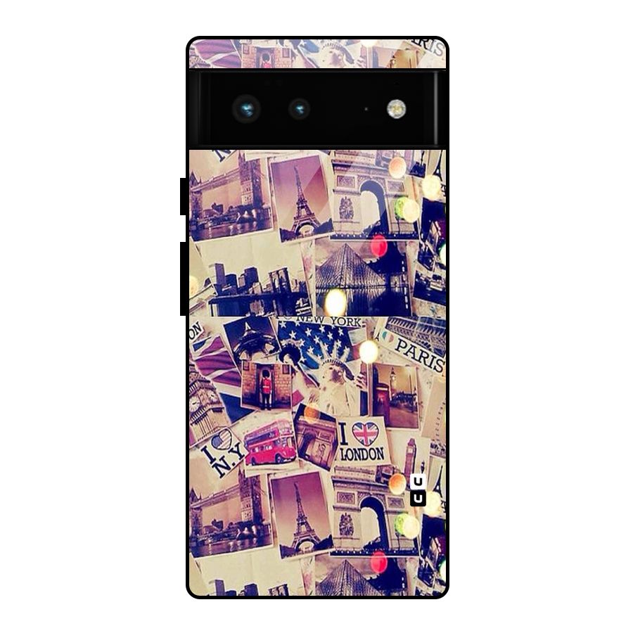 Travel Pictures Glass Back Case for Google Pixel 6