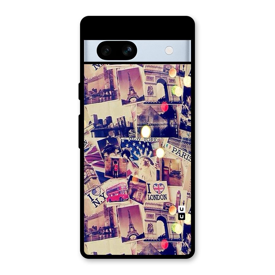 Travel Pictures Glass Back Case for Google Pixel 7a