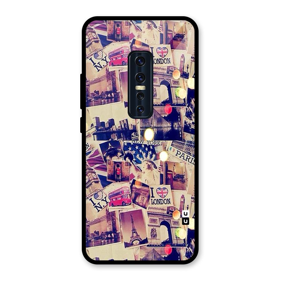Travel Pictures Glass Back Case for Vivo V17 Pro
