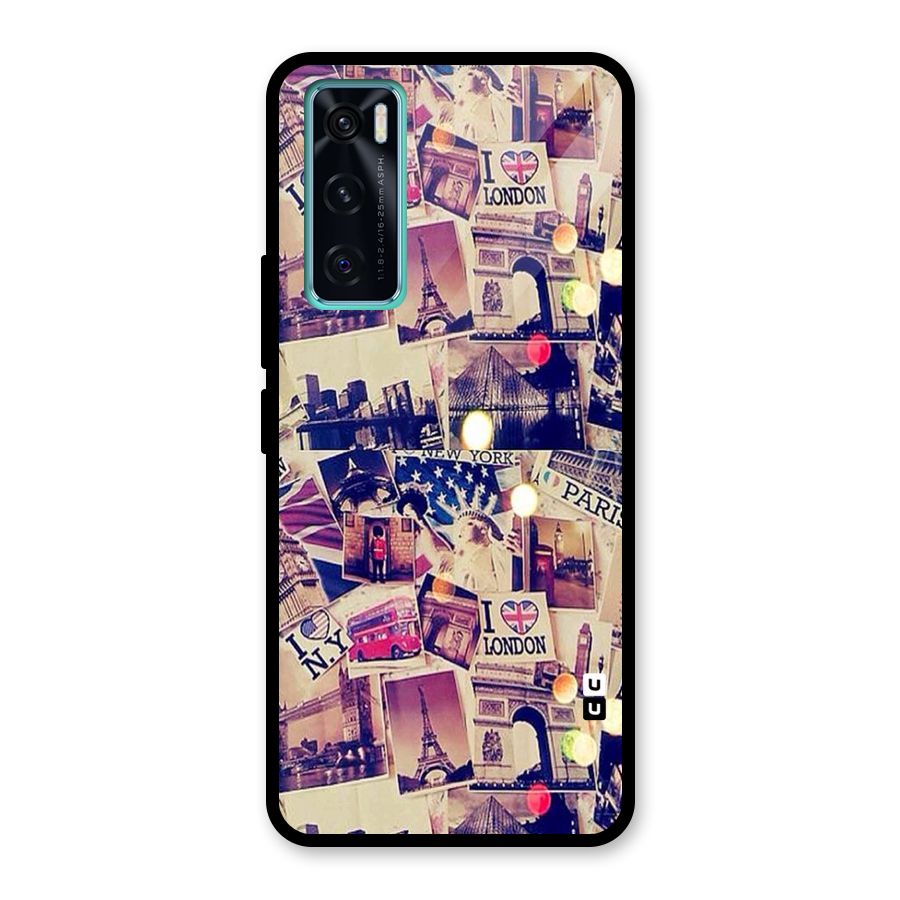 Travel Pictures Glass Back Case for Vivo V20 SE