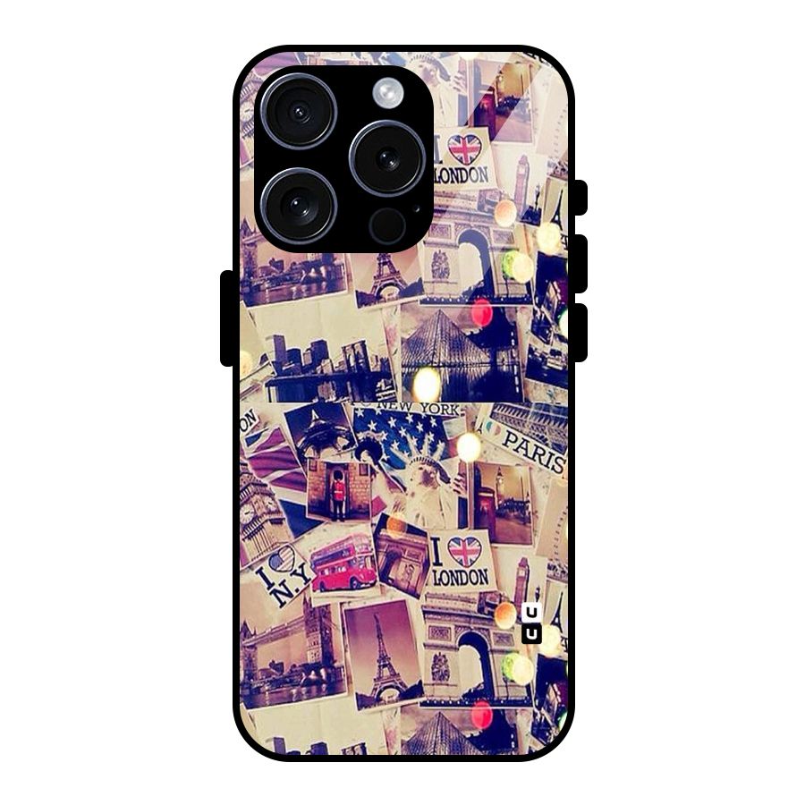Travel Pictures Glass Back Case for iPhone 15 Pro