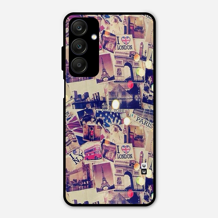 Travel Pictures Metal Back Case for Galaxy A25 5G