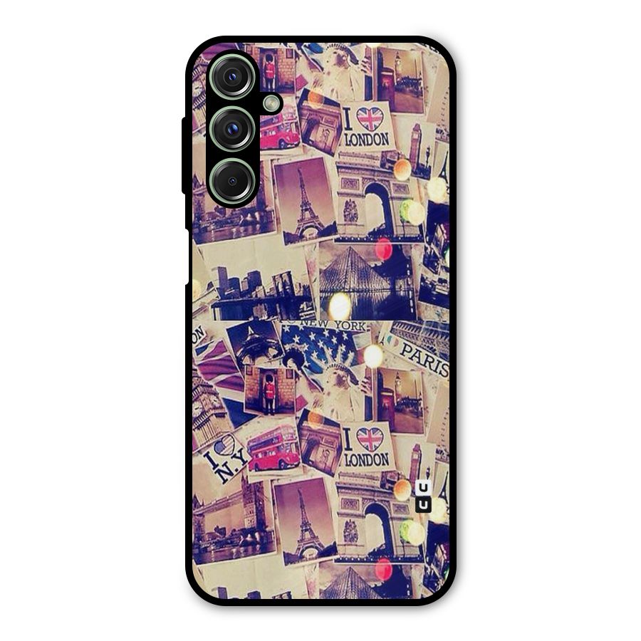 Travel Pictures Metal Back Case for Galaxy F34