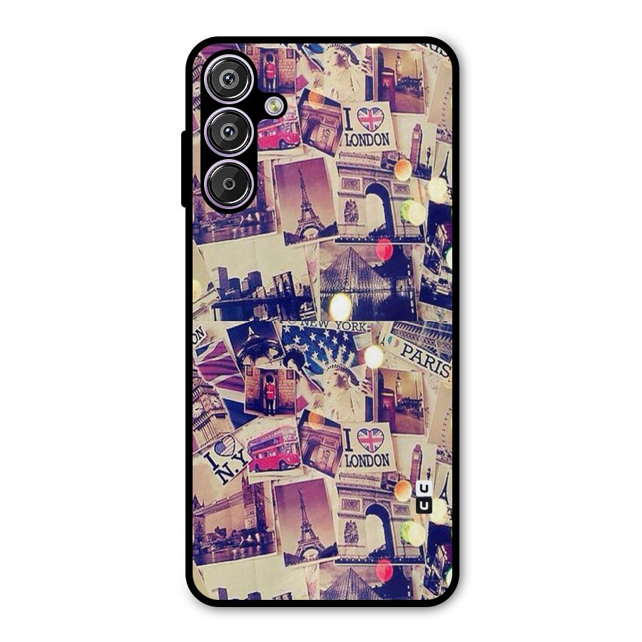 Travel Pictures Metal Back Case for Galaxy M15