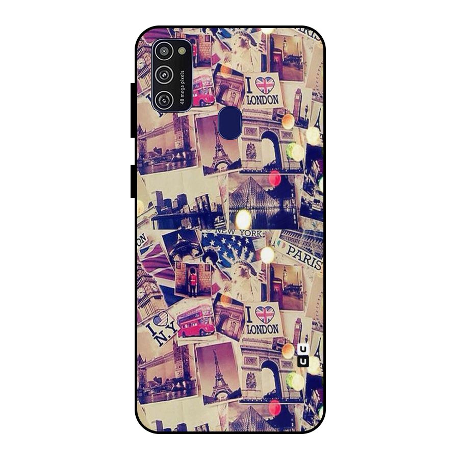 Travel Pictures Metal Back Case for Galaxy M30s