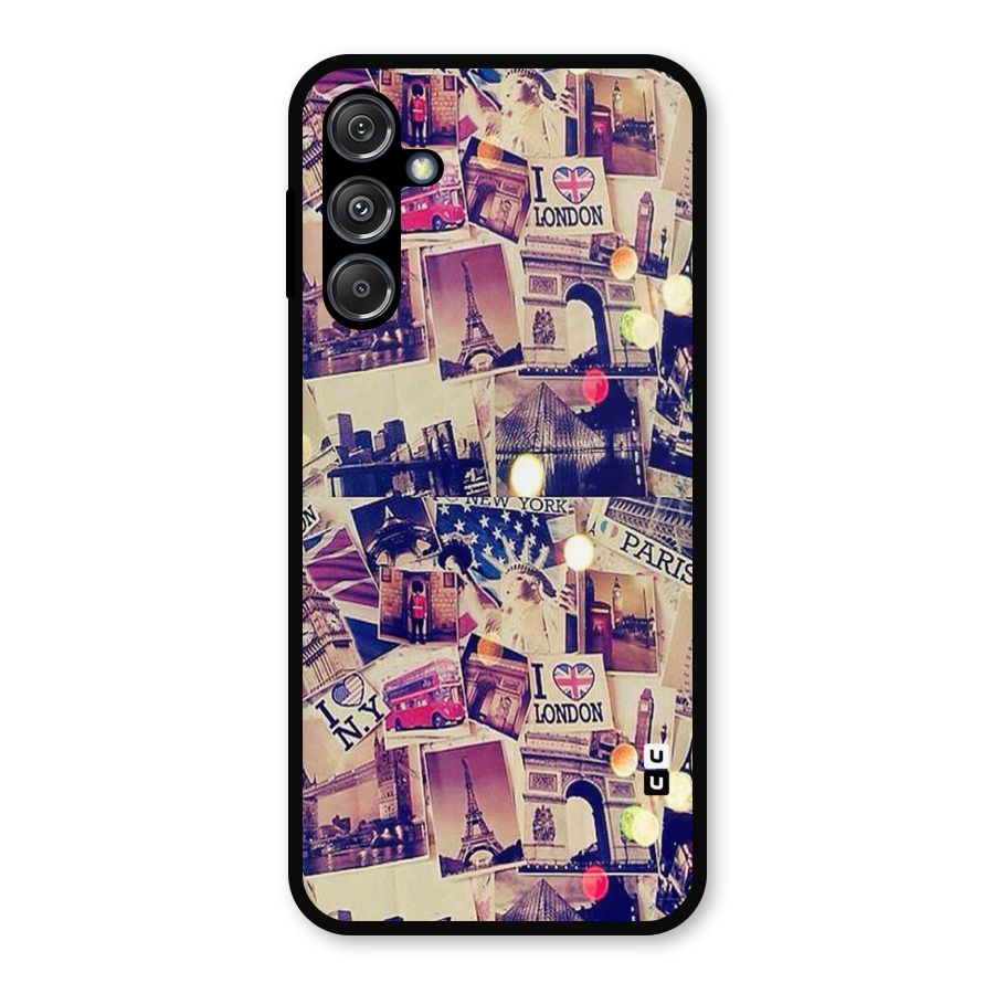 Travel Pictures Metal Back Case for Galaxy M34 5G