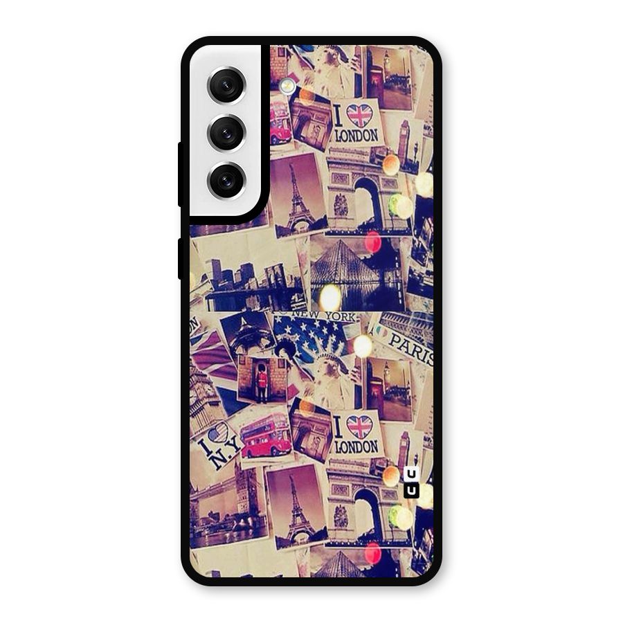 Travel Pictures Metal Back Case for Galaxy S21 FE 5G