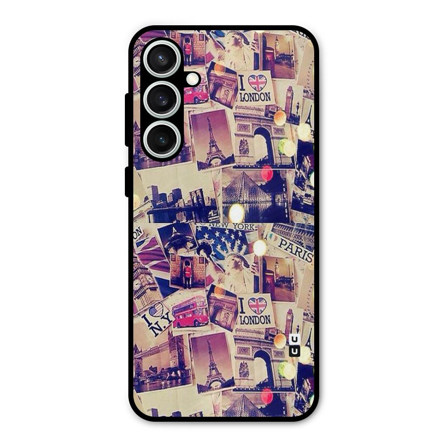 Travel Pictures Metal Back Case for Galaxy S23 FE