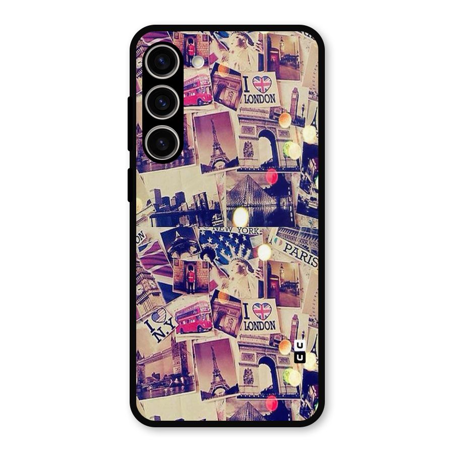 Travel Pictures Metal Back Case for Galaxy S23 Plus