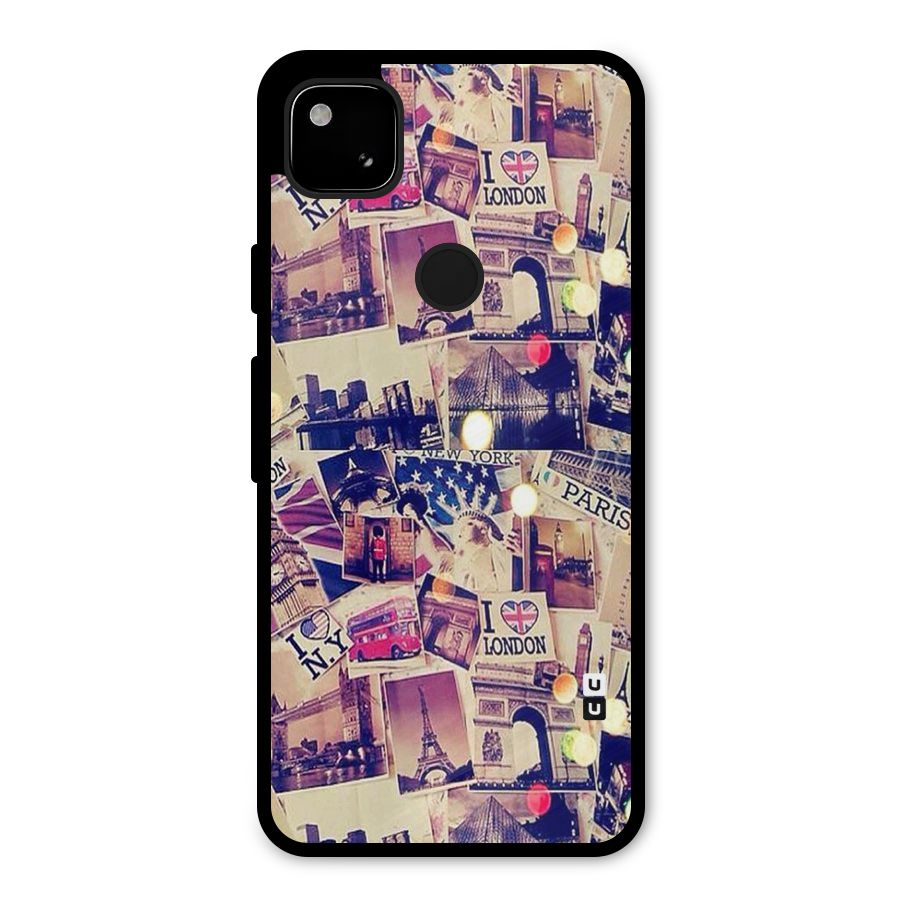 Travel Pictures Metal Back Case for Google Pixel 4a