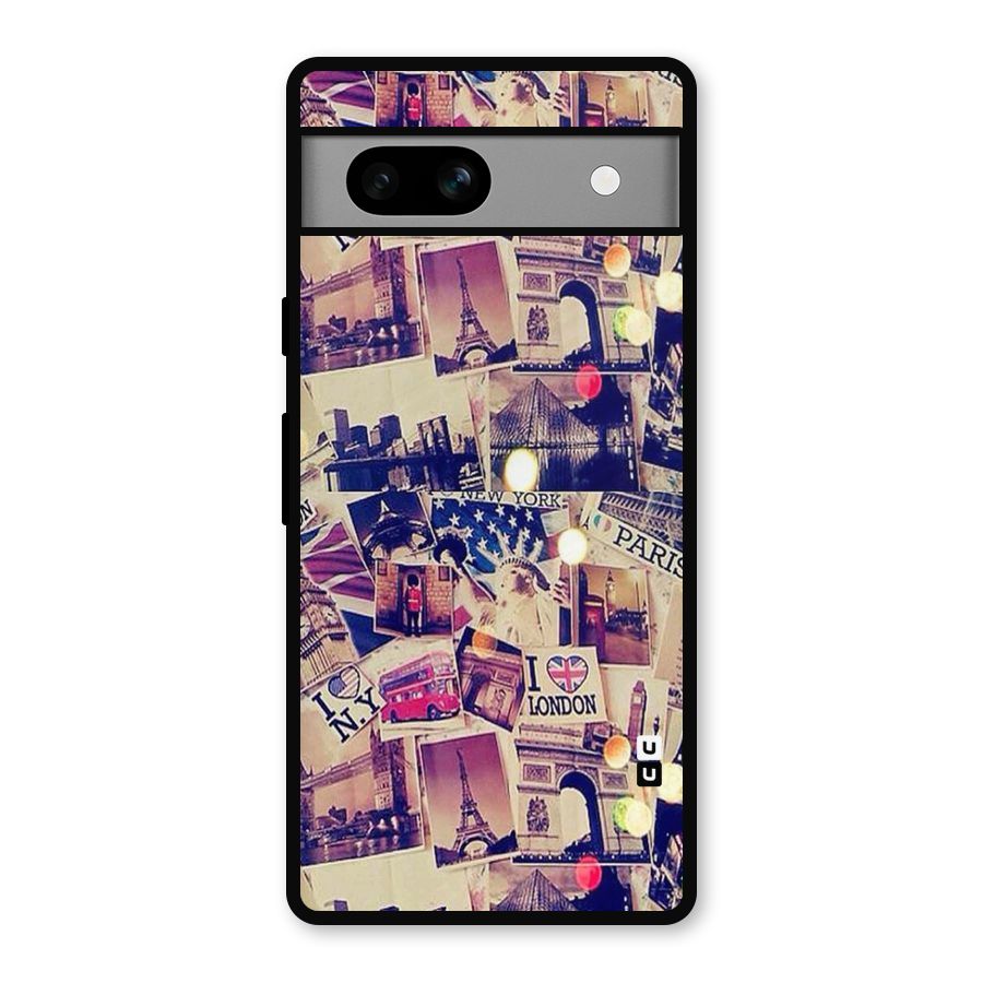 Travel Pictures Metal Back Case for Google Pixel 7a