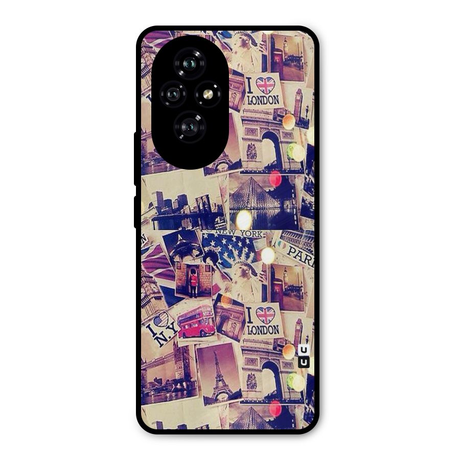 Travel Pictures Metal Back Case for Honor 200